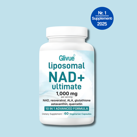 Glivue Liposomal NAD+ Pure 1,000 mg, 60 Vegan Capsules